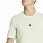 Herren Kurzarm-T-Shirt Adidas Essentials Wo Logo Zitronengrün
