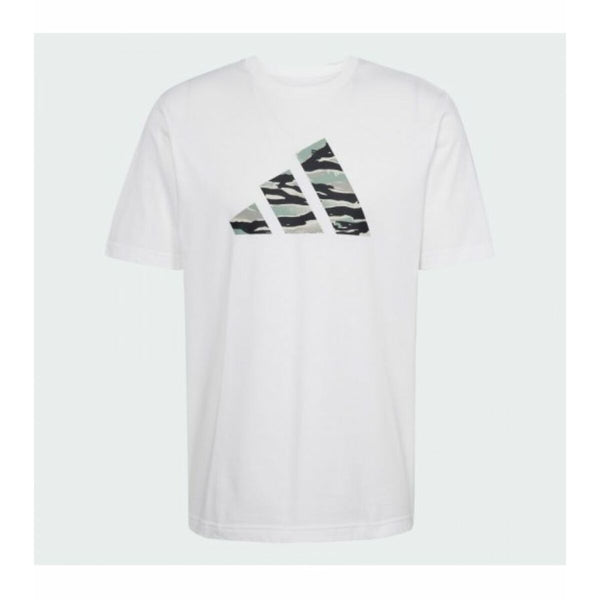 Herren Kurzarm-T-Shirt Adidas M C CAMO LOGO T JI6770 Weiß