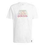 Herren Kurzarm-T-Shirt Adidas Codes Bos Graphic Weiß