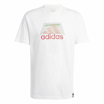 Herren Kurzarm-T-Shirt Adidas Codes Bos Graphic Weiß