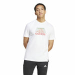 Herren Kurzarm-T-Shirt Adidas Codes Bos Graphic Weiß