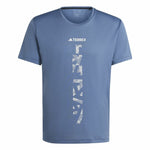 Herren Kurzarm-T-Shirt Adidas Terrex Agravic Blau