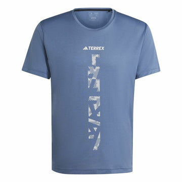 Herren Kurzarm-T-Shirt Adidas Terrex Agravic Blau