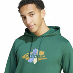 Herren Sweater mit Kapuze Adidas Codes Graphic grün