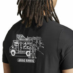 Herren Kurzarm-T-Shirt Adidas Running Ice Cream Graphic Schwarz