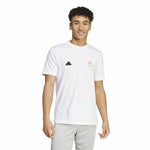 Herren Kurzarm-T-Shirt Adidas House Of Tiro Summer Graphic Weiß