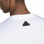 Herren Kurzarm-T-Shirt Adidas House Of Tiro Summer Linear Graphic Weiß