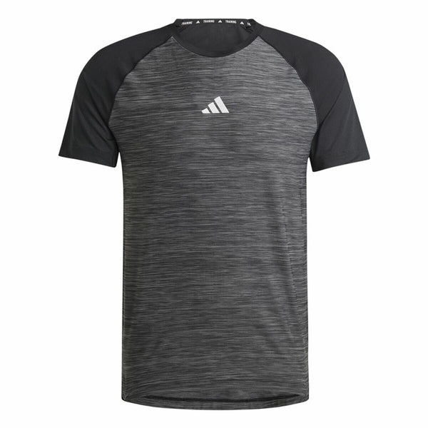 Herren Kurzarm-T-Shirt Adidas Gym+ Training Schwarz Grau