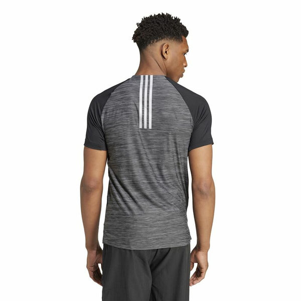 Herren Kurzarm-T-Shirt Adidas Gym+ Training Schwarz Grau