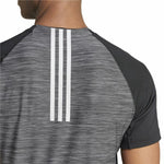 Herren Kurzarm-T-Shirt Adidas Gym+ Training Schwarz Grau