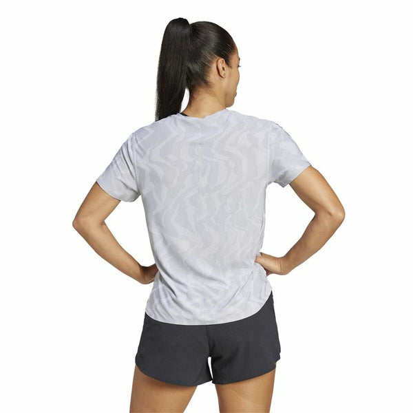 Damen Kurzarm-T-Shirt Adidas Ultimate Engineered Running Weiß