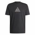Herren Kurzarm-T-Shirt Adidas House Of Tiro Metallic Graphic Schwarz