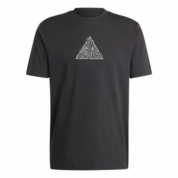Herren Kurzarm-T-Shirt Adidas House Of Tiro Metallic Graphic Schwarz