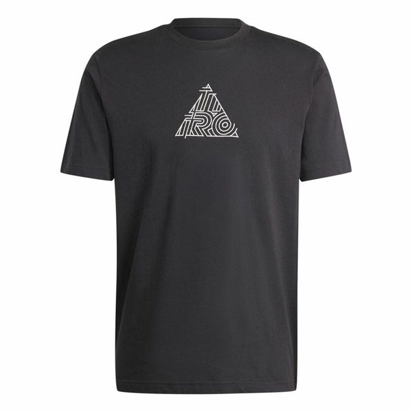 Herren Kurzarm-T-Shirt Adidas House Of Tiro Metallic Graphic Schwarz