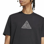 Herren Kurzarm-T-Shirt Adidas House Of Tiro Metallic Graphic Schwarz