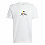 Herren Kurzarm-T-Shirt Adidas House Of Tiro Nations Graphic Weiß
