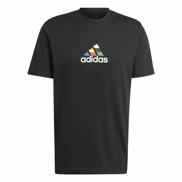 Herren Kurzarm-T-Shirt Adidas House Of Tiro Nations Graphic Schwarz