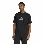 Herren Kurzarm-T-Shirt Adidas House Of Tiro Nations Graphic Schwarz