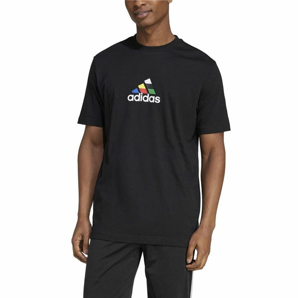 Herren Kurzarm-T-Shirt Adidas House Of Tiro Nations Graphic Schwarz