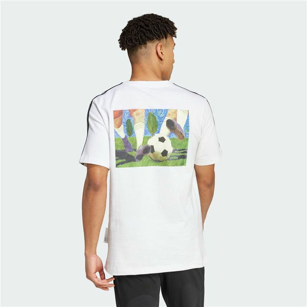 Herren Kurzarm-T-Shirt Adidas Gallery Graphic Weiß