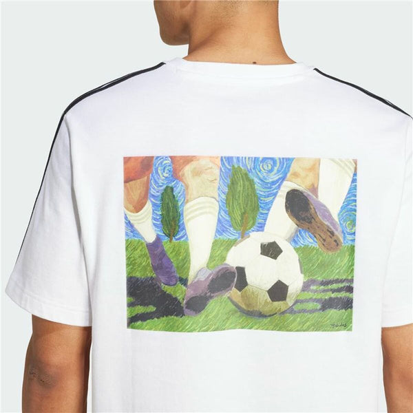 Herren Kurzarm-T-Shirt Adidas Gallery Graphic Weiß