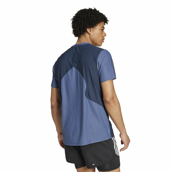 Herren Kurzarm-T-Shirt Adidas Own The Run Colorblock