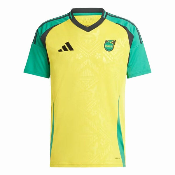 Fußballtrikot T-Shirt Adidas Jamaica 2024 Home Gelb