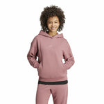 Damen Sweater mit Kapuze Adidas All Szn French Terry Loose Hoodie Rosa