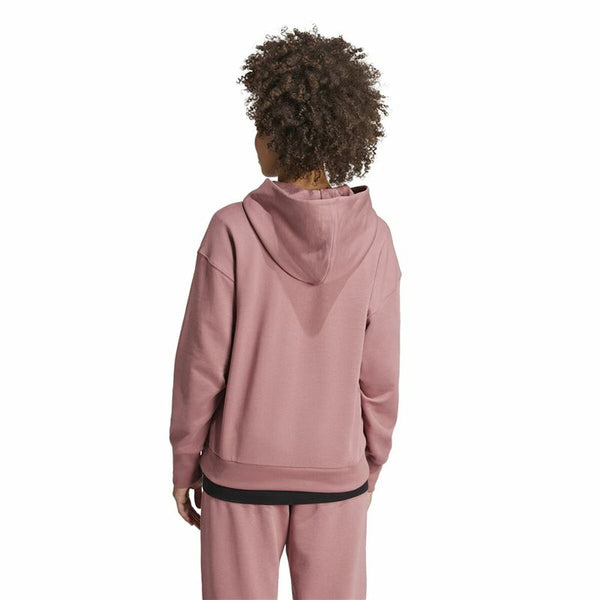 Damen Sweater mit Kapuze Adidas All Szn French Terry Loose Hoodie Rosa