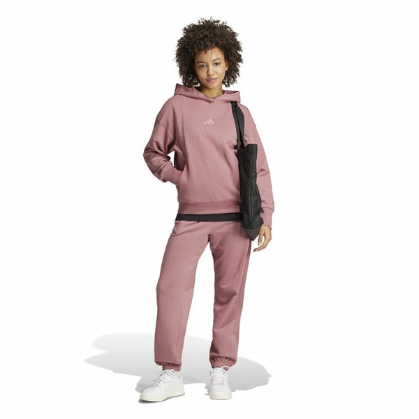 Damen Sweater mit Kapuze Adidas All Szn French Terry Loose Hoodie Rosa