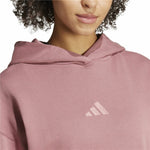 Damen Sweater mit Kapuze Adidas All Szn French Terry Loose Hoodie Rosa