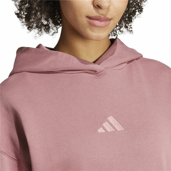 Damen Sweater mit Kapuze Adidas All Szn French Terry Loose Hoodie Rosa