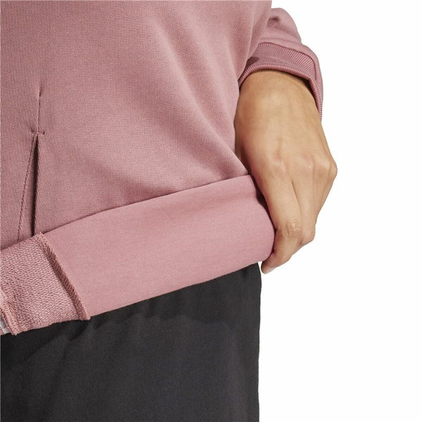 Damen Sweater mit Kapuze Adidas All Szn French Terry Loose Hoodie Rosa