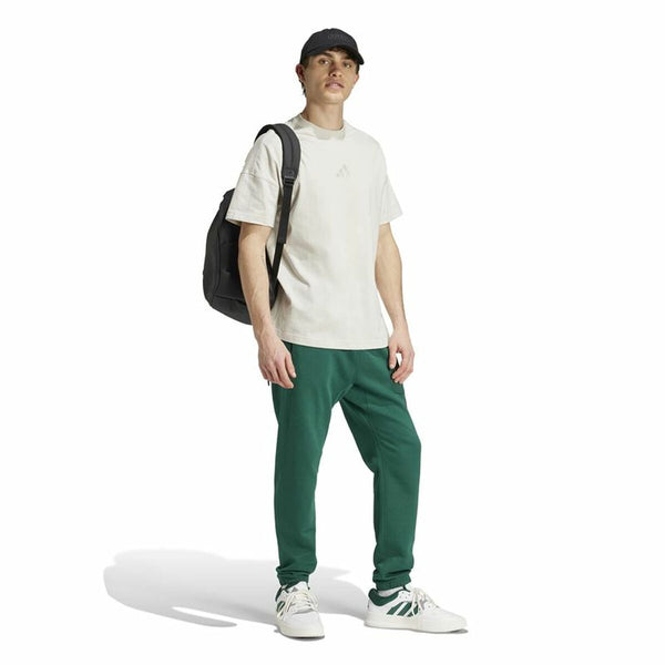 Herren Kurzarm-T-Shirt Adidas All Szn Weiß Beige