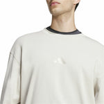 Herren Sweater ohne Kapuze Adidas All Szn French Terry Crew Beige