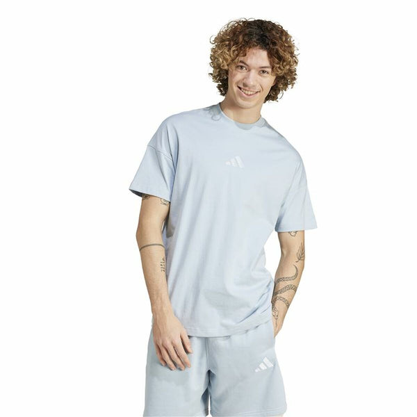 Herren Kurzarm-T-Shirt Adidas All Szn Graphic Blau