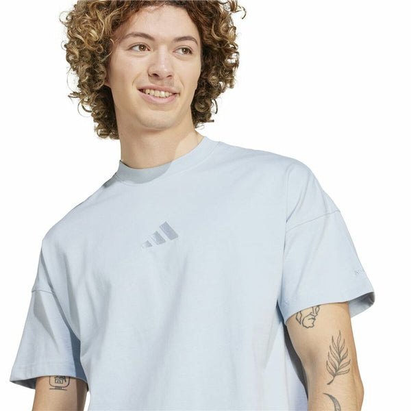 Herren Kurzarm-T-Shirt Adidas All Szn Graphic Blau