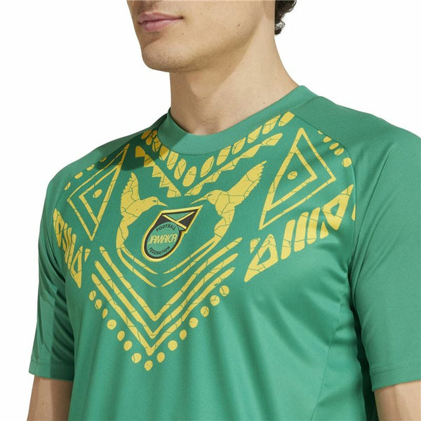 Fußballtrikot T-Shirt Adidas Jamaica 2024 Pre Match grün