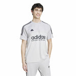 Herren Kurzarm-T-Shirt Adidas Tiro Grau