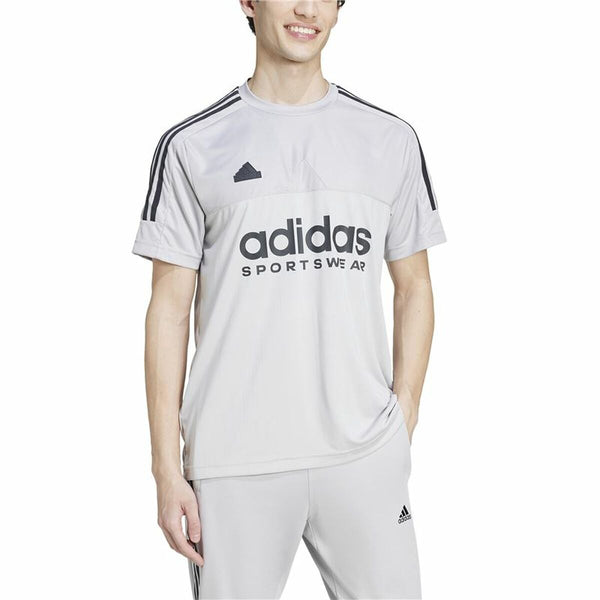 Herren Kurzarm-T-Shirt Adidas Tiro Grau