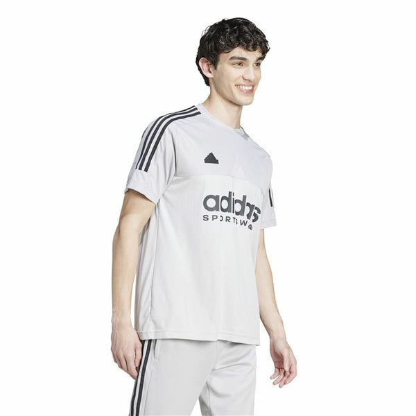 Herren Kurzarm-T-Shirt Adidas Tiro Grau