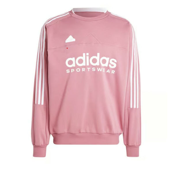 Herren Sweater ohne Kapuze Adidas TIRO FLEECE CREW IW5942 Rosa