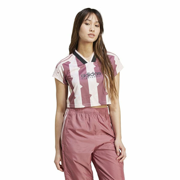 Damen Kurzarm-T-Shirt Adidas Tiro Cut Rosa