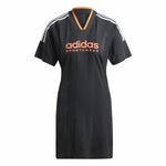 Kleid Adidas Tiro Cut 3 Bandas Jacquard Schwarz