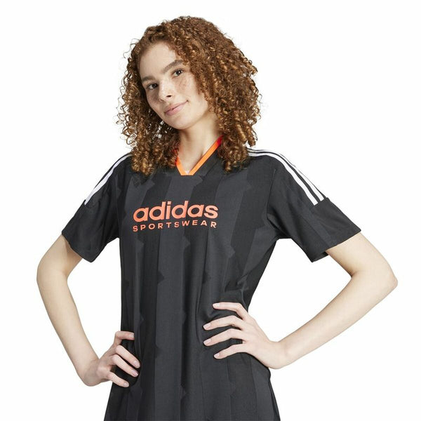 Kleid Adidas Tiro Cut 3 Bandas Jacquard Schwarz
