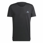 Herren Kurzarm-T-Shirt Adidas Adizero Running Schwarz