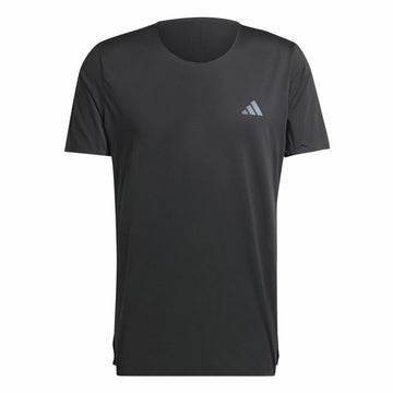 Herren Kurzarm-T-Shirt Adidas Adizero Running Schwarz