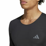 Herren Kurzarm-T-Shirt Adidas Adizero Running Schwarz