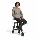 Herren Sweater mit Kapuze Adidas Seasonal Essentials Melange Hoodie Braun Beige