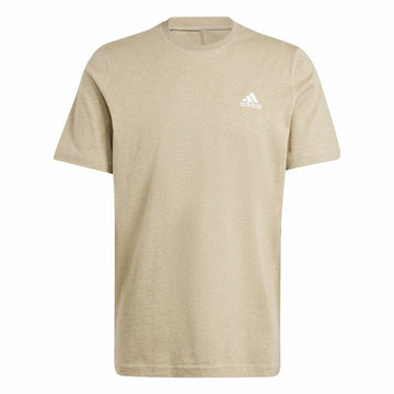 Herren Kurzarm-T-Shirt Adidas Seasonal Essentials Melange Beige